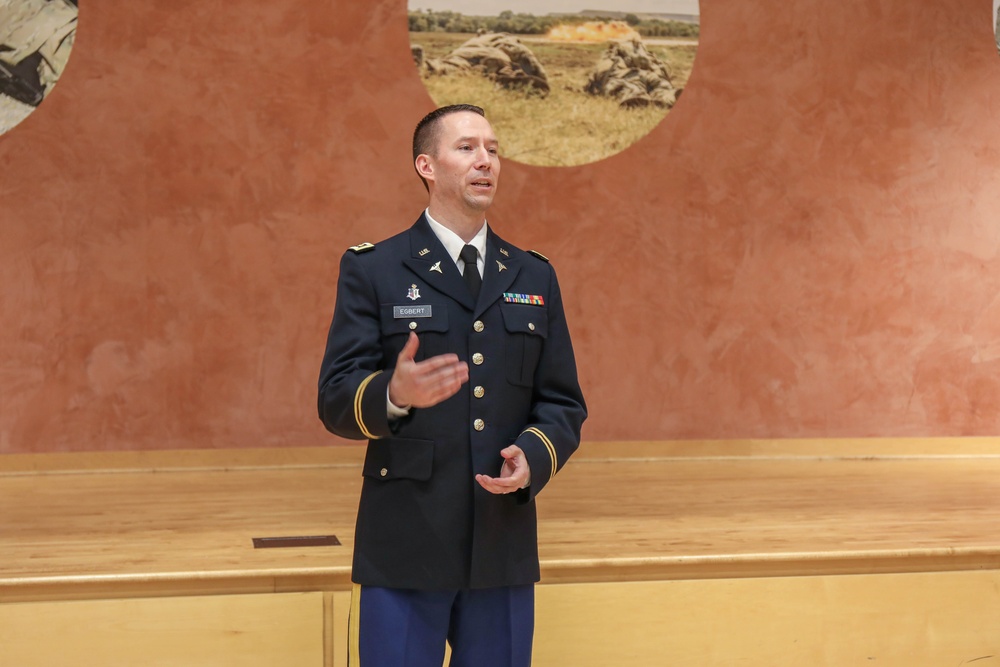 WRAIR holds promotion ceremony for Major Jared Egbert