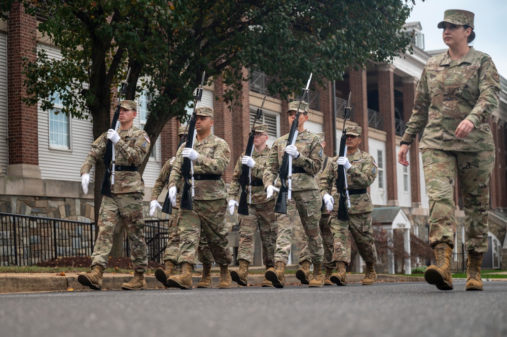 USSF Honor Guard Training Flight drills until perfection