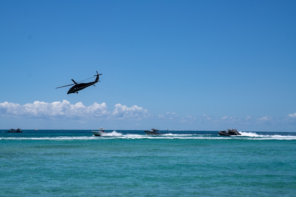 7th Special Forces Group (Airborne) participate in the 2024 Miami Air and Sea Show.