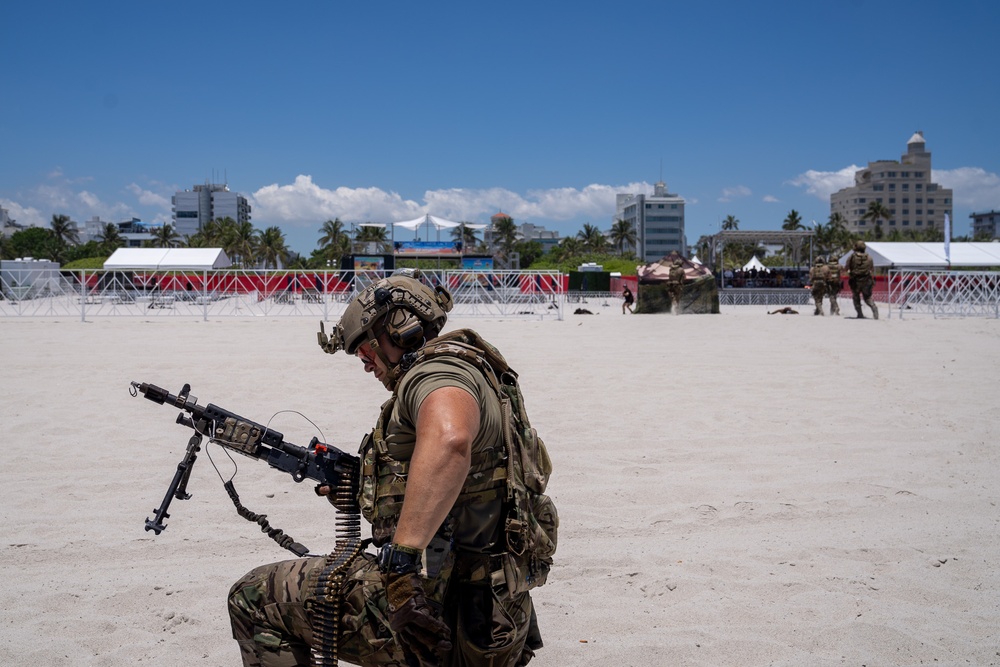 7th Special Forces Group (Airborne) participate in the 2024 Miami Air and Sea Show.