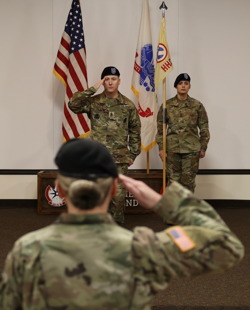 New 1st Sgt. Joins HHC, STB, 1 TSC Team