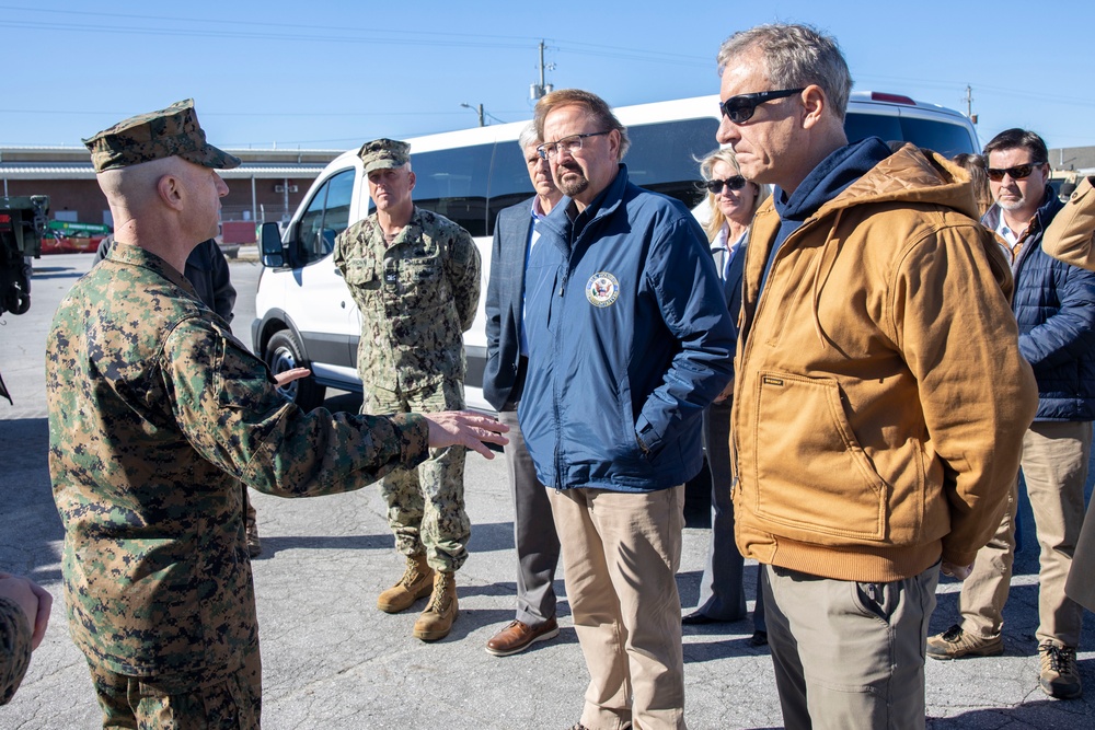 Members of the U.S. House of Representative Tour Marine Corps Base Camp Lejeune