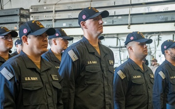 USS America (LHA 6) Conducts Frocking Ceremony