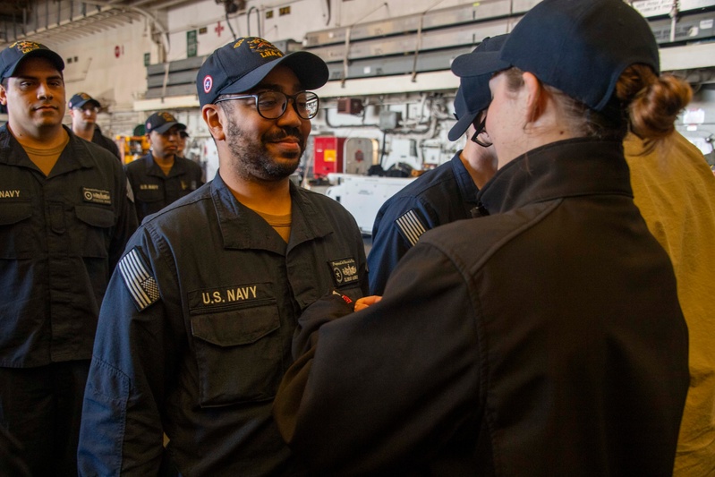 USS America (LHA 6) Conducts Frocking Ceremony