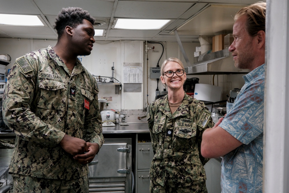 Australian Consul-General in Honolulu Tours USS Frank Cable