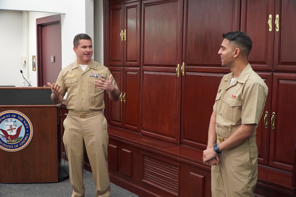 Promotion ceremony at Naval Weapons Station Yorktown