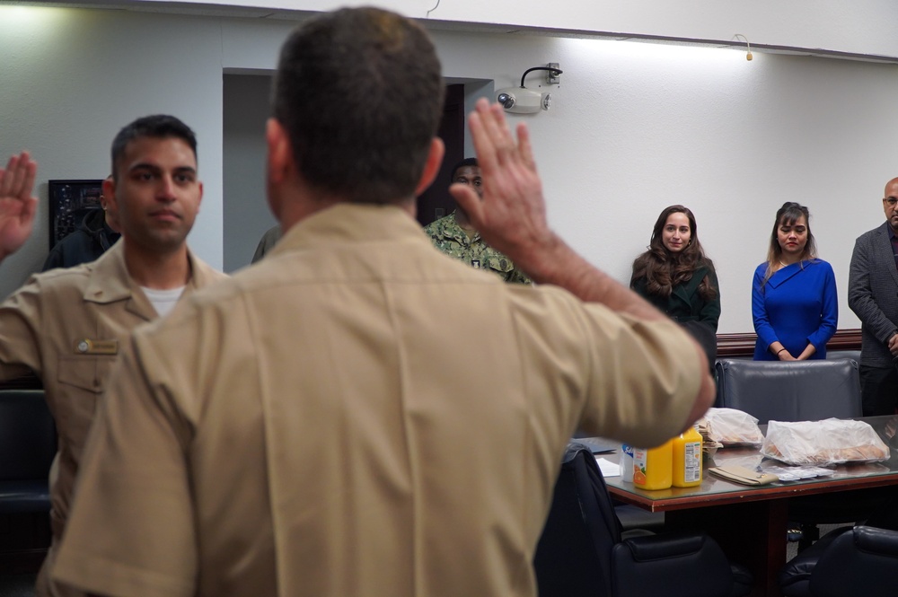 Promotion ceremony at Naval Weapons Station Yorktown