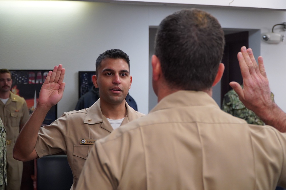 Promotion ceremony at Naval Weapons Station Yorktown