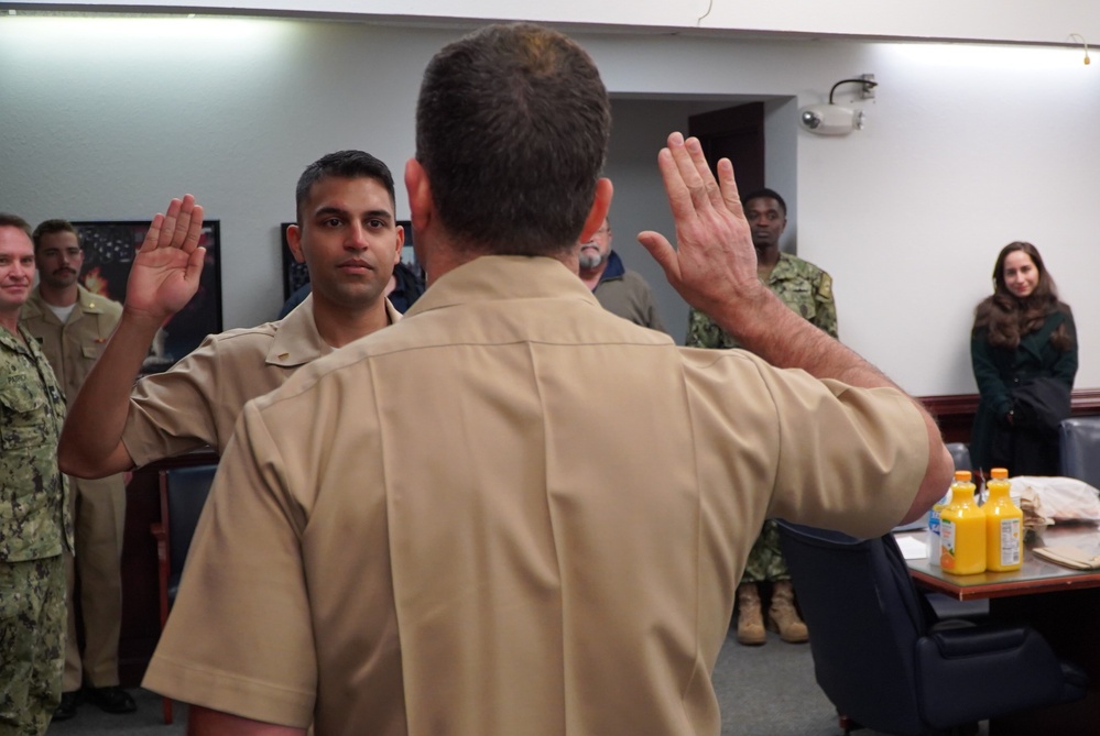 Promotion ceremony at Naval Weapons Station Yorktown