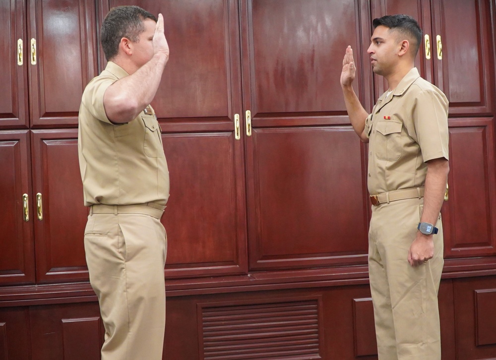 Promotion ceremony at Naval Weapons Station Yorktown