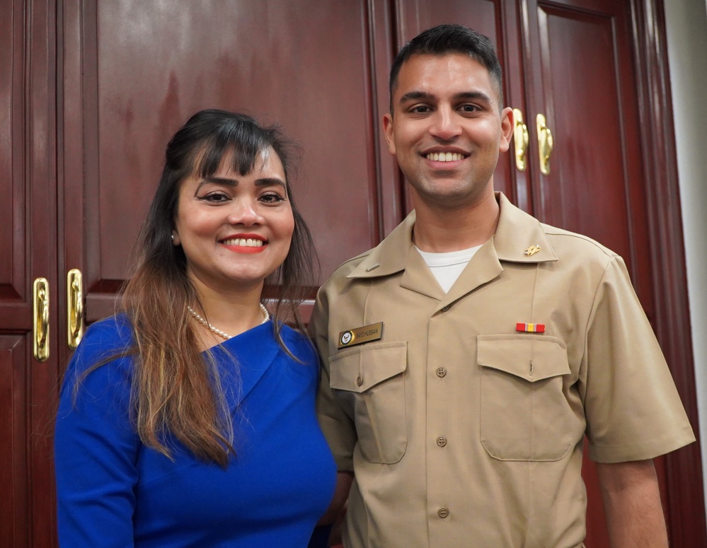 Promotion ceremony at Naval Weapons Station Yorktown