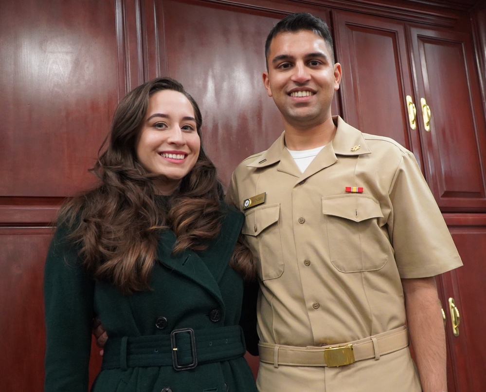 Promotion ceremony at Naval Weapons Station Yorktown