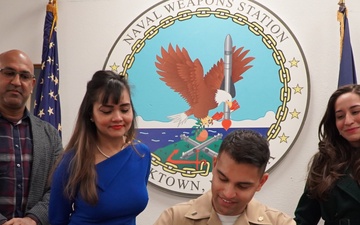 Promotion ceremony at Naval Weapons Station Yorktown