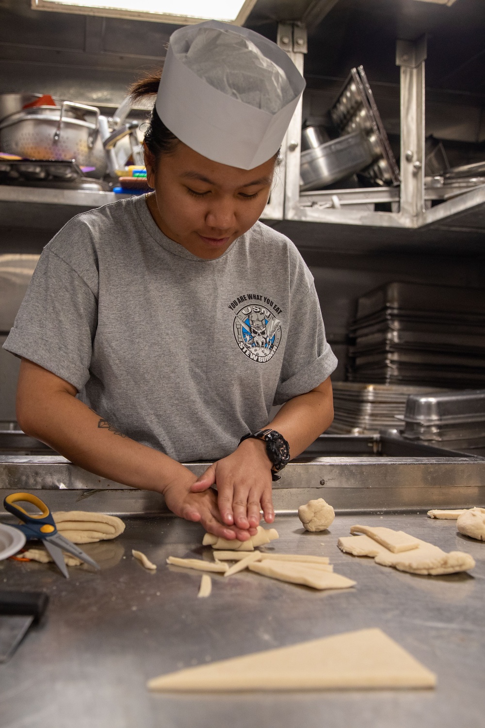 The Galley aboard the USS Cole