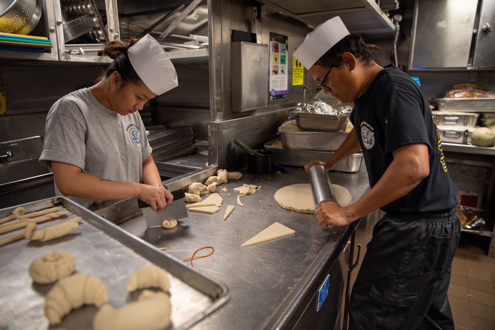 The Galley aboard the USS Cole