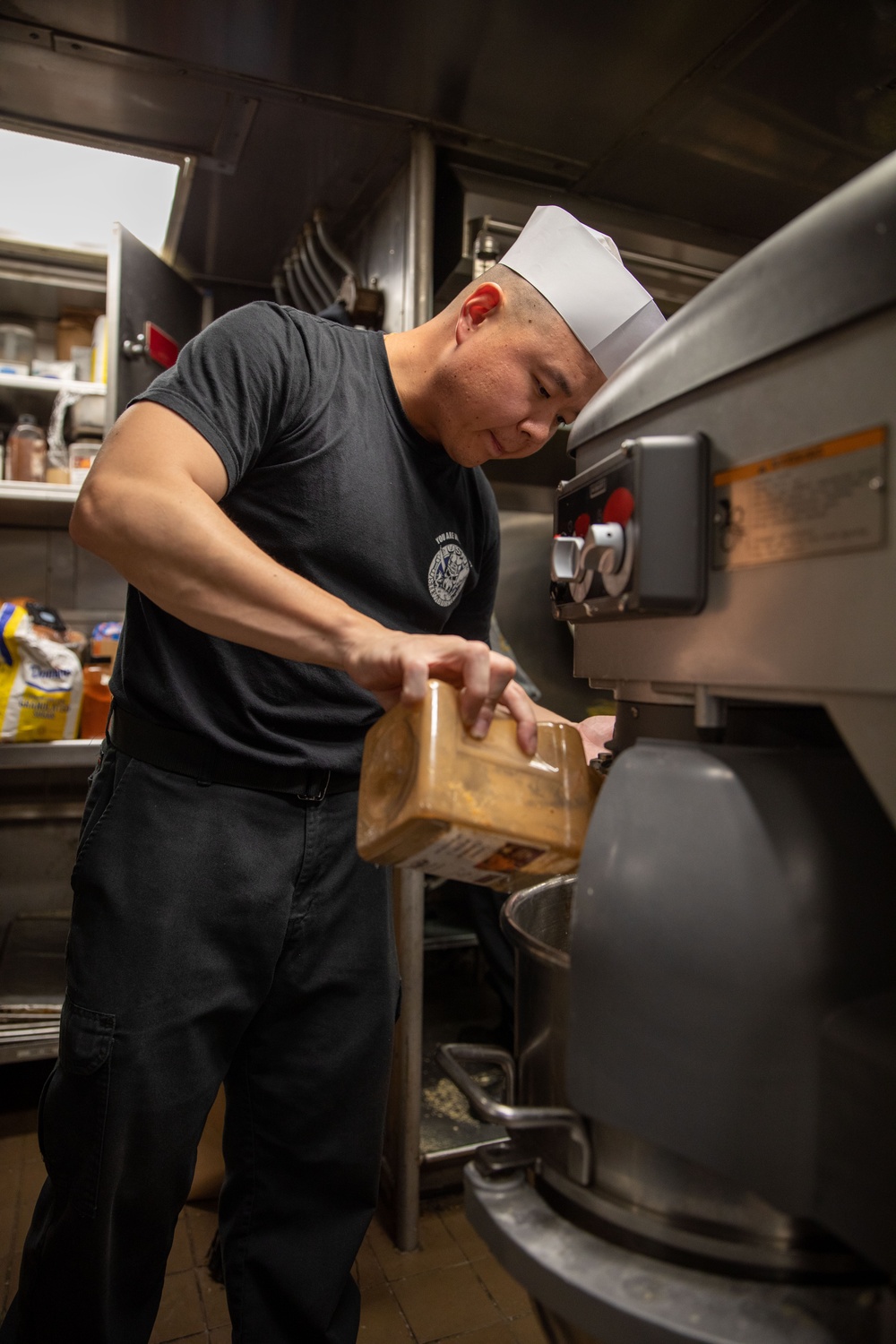 The Galley aboard the USS Cole