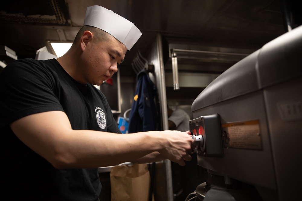 The Galley aboard the USS Cole