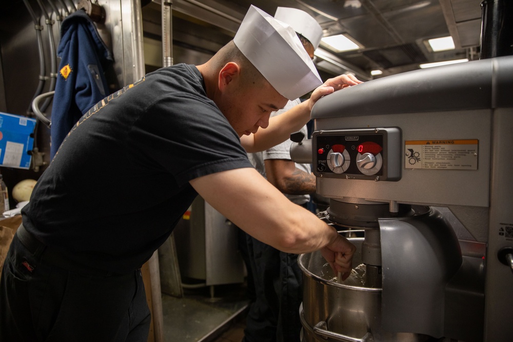 The Galley aboard the USS Cole