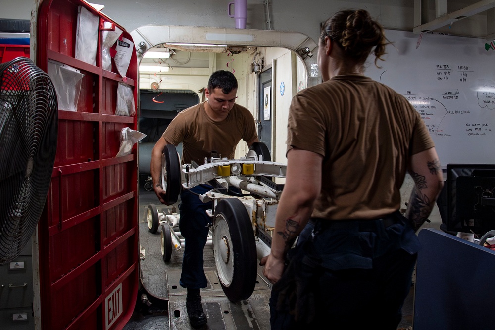 Abraham Lincoln conducts routine operations