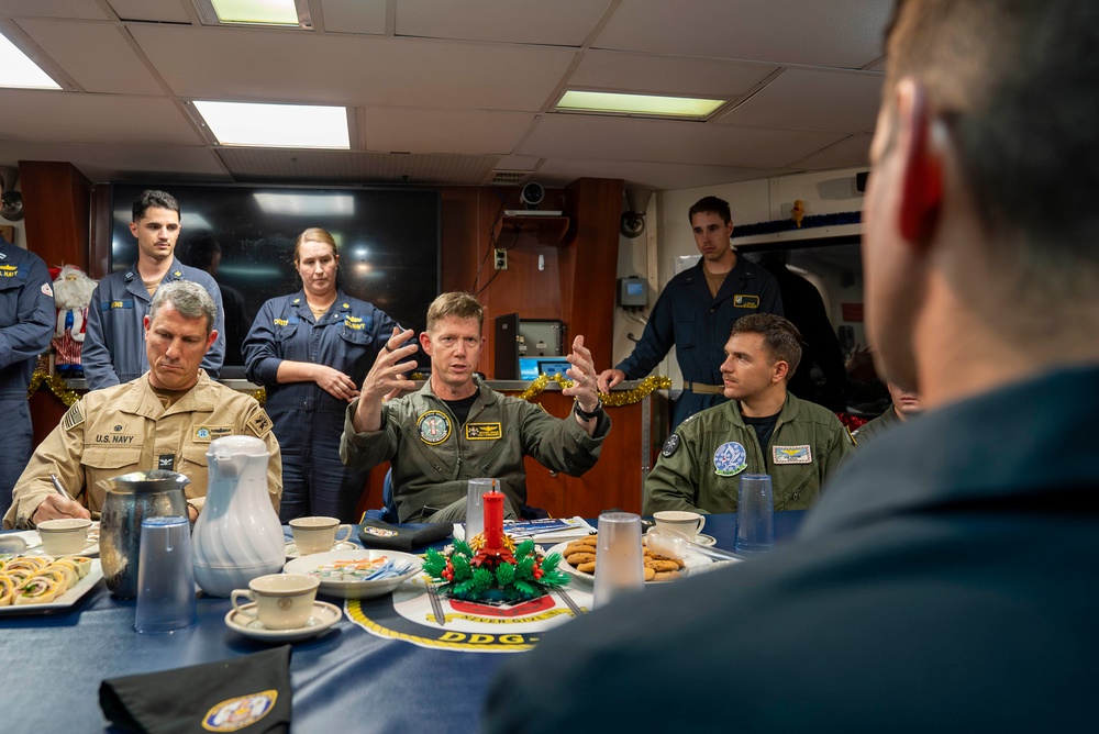 USS William P. Lawrence conducts routine operations as part of the Carl Vinson Carrier Strike Group