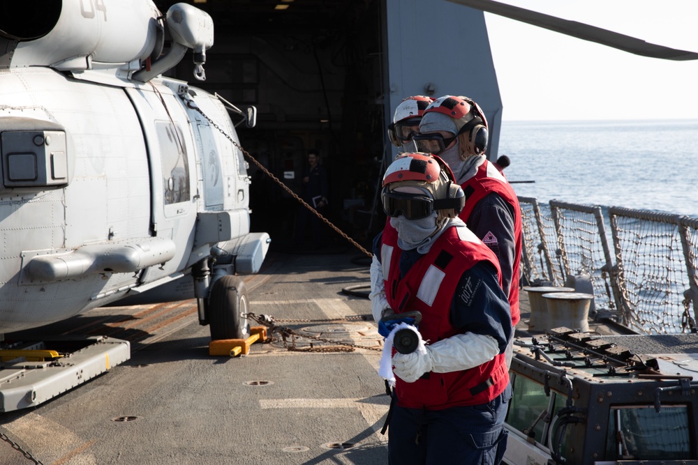 USS Stockdale conducts training