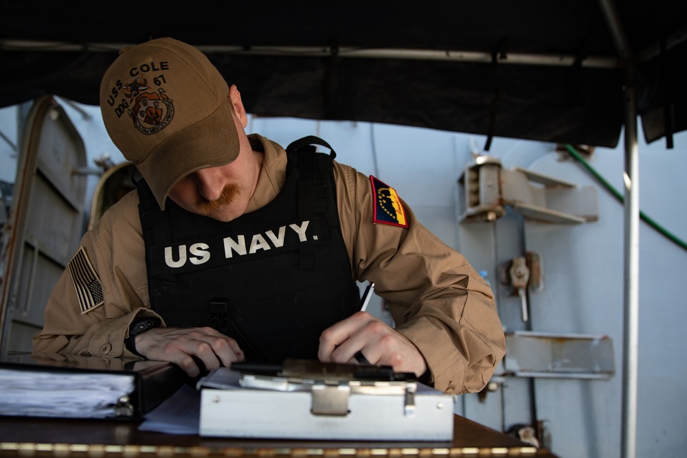 Routine Operations aboard the USS Cole