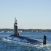 USS Washington (SSN 787) arrives at Portsmouth Naval Shipyard