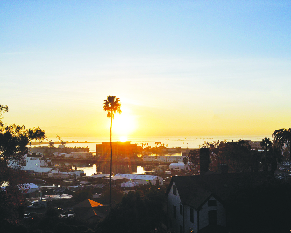 Sunrise over Portsmouth Naval Shipyard Detachment San Diego, Point Loma