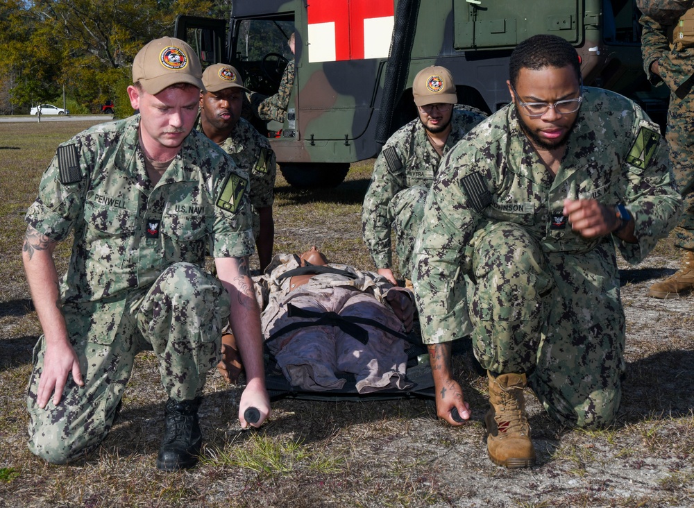 Expeditionary Medical Facility - Kilo trains with 2nd Medical Battalion enhancing deployable skillsets