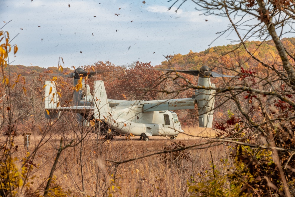 V-22 Ospreys at Fort McCoy