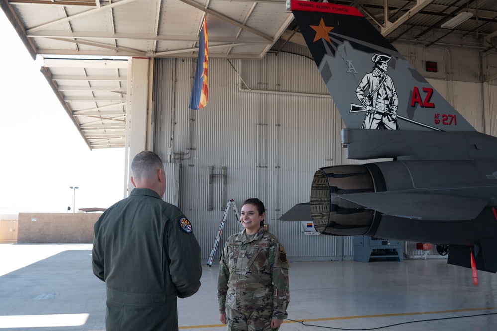 Gen. Gregory Guillot, Commander, North American Aerospace Defense Command and U.S. Northern Command, visits 162d Aerospace Control Alert Detachment