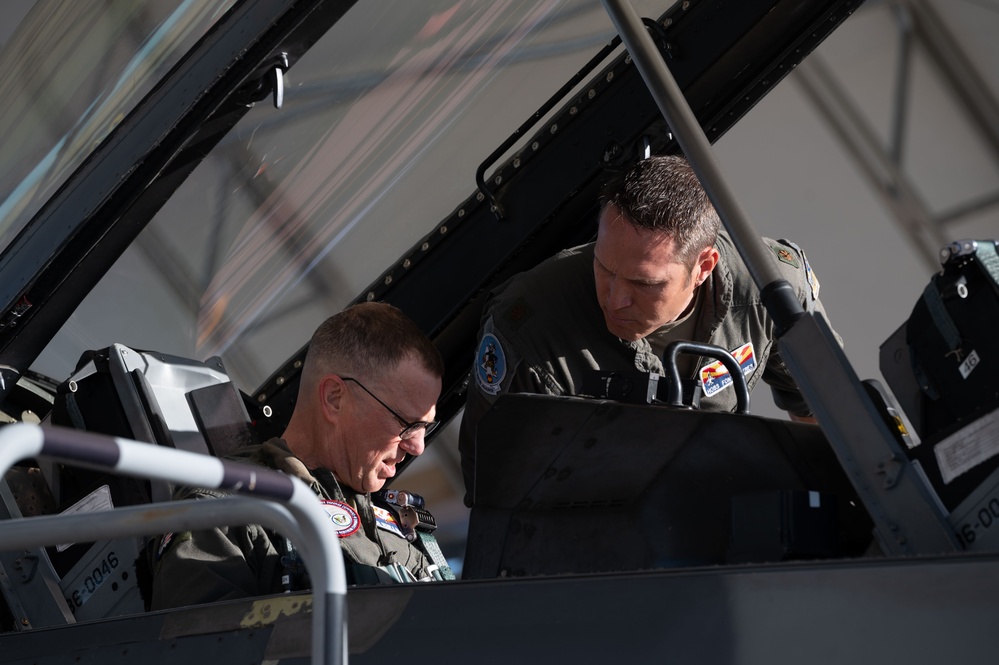 Gen. Gregory Guillot, Commander, North American Aerospace Defense Command and U.S. Northern Command, visits 162d Aerospace Control Alert Detachment