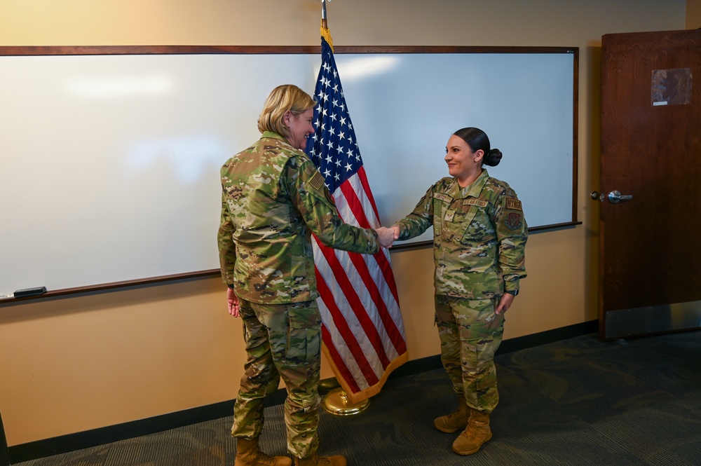 Maj. Gen. Von Hoffman visits Group Commanders at the Alamo Wing