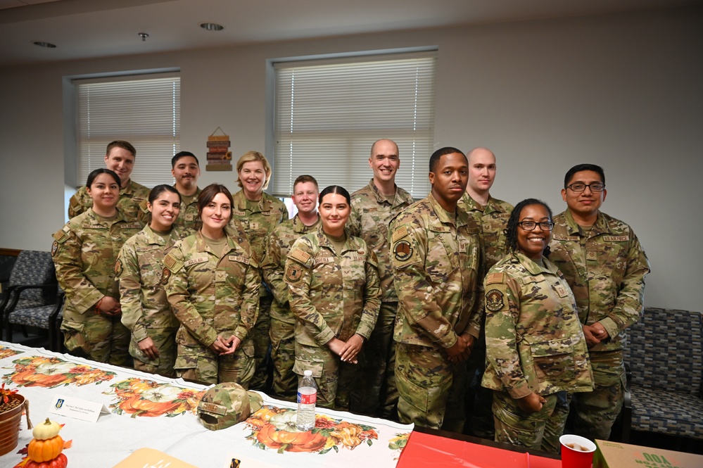 Maj. Gen. Von Hoffman visits Group Commanders at the Alamo Wing