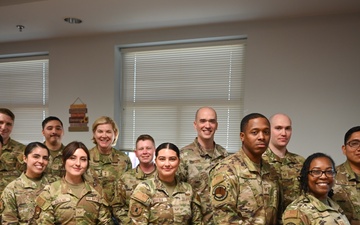 Maj. Gen. Von Hoffman visits Group Commanders at the Alamo Wing