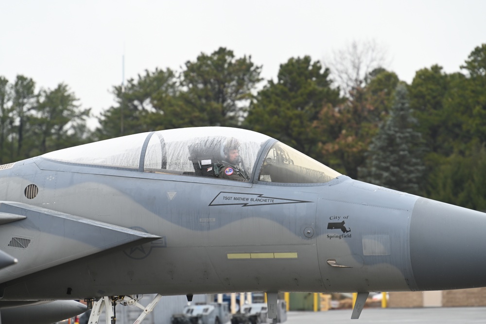 104th Fighter Wing pilot honors brother's retirement with F-15D incentive flight