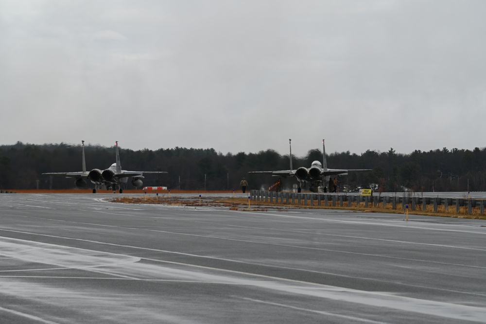 104th Fighter Wing pilot honors brother's retirement with F-15D incentive flight