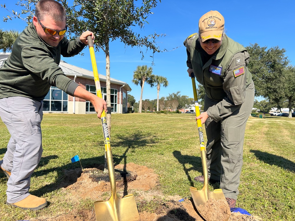 NAS Pensacola Hosts Tree Planting Ceremony in Recognition of Tree City USA Recertification