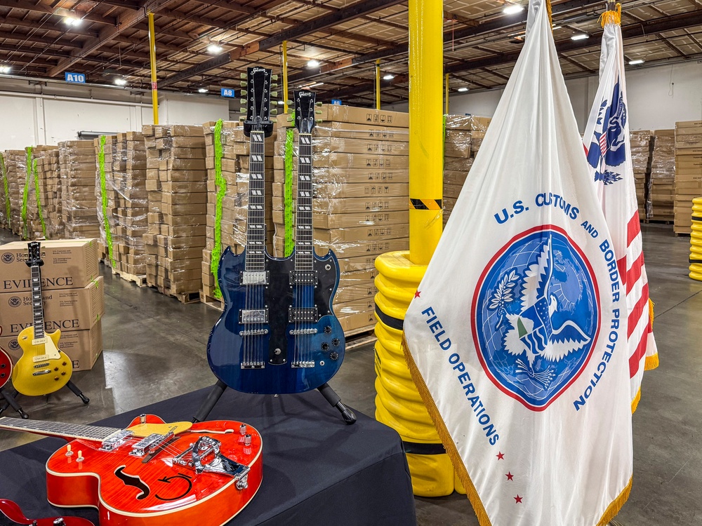 CBP and Partners Seize More than $18 million in Fake Gibson Guitars