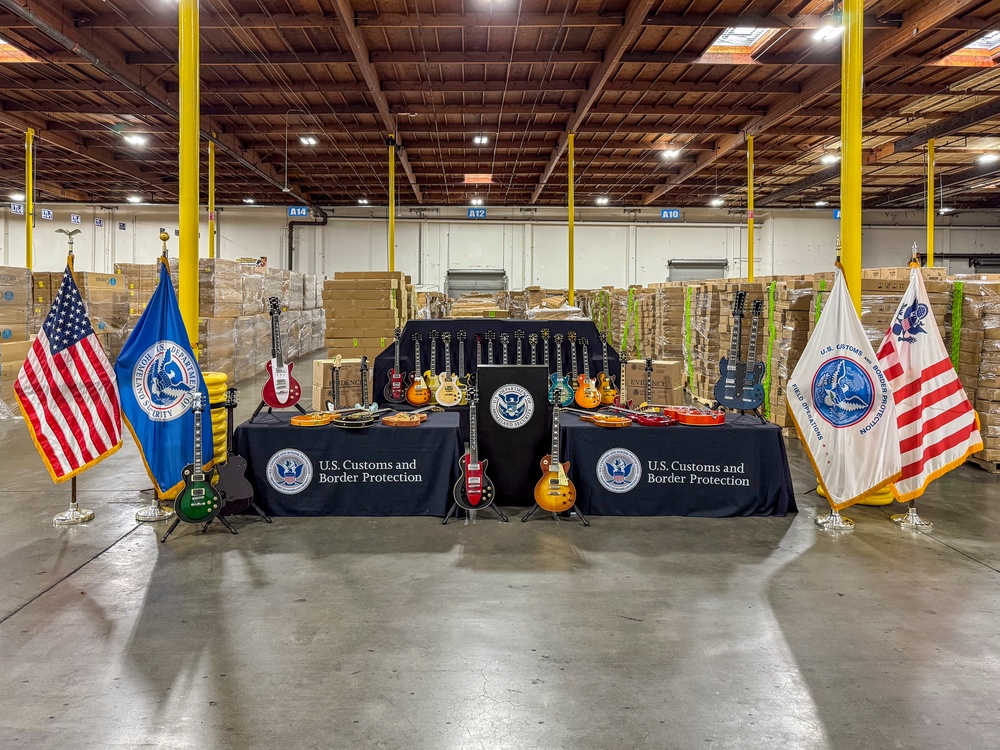 CBP and Partners Seize More than $18 million in Fake Gibson Guitars