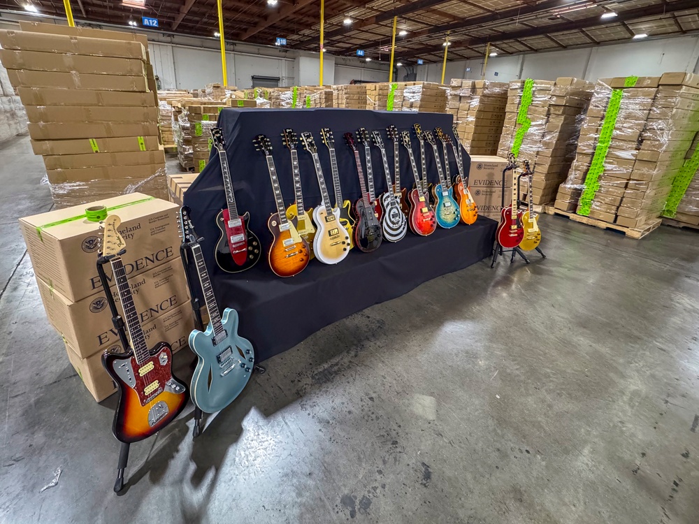 CBP and Partners Seize More than $18 million in Fake Gibson Guitars