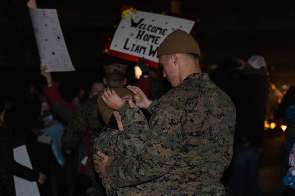 24th MEU 1st Battalion 8th Marines Return Home