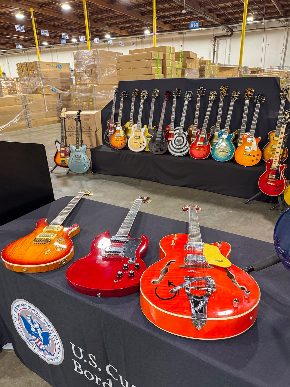 CBP and Partners Seize More than $18 million in Fake Gibson Guitars