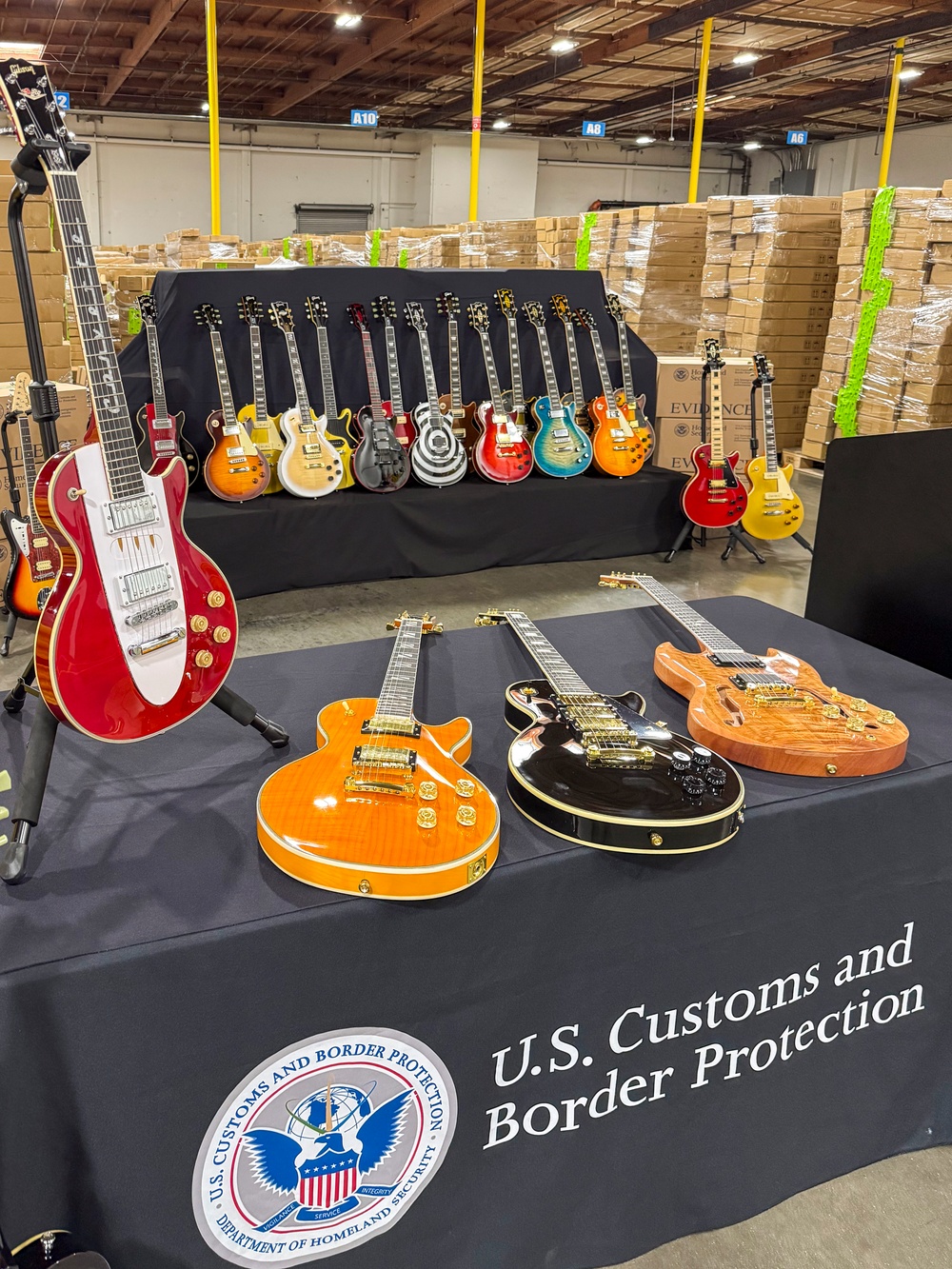 CBP and Partners Seize More than $18 million in Fake Gibson Guitars