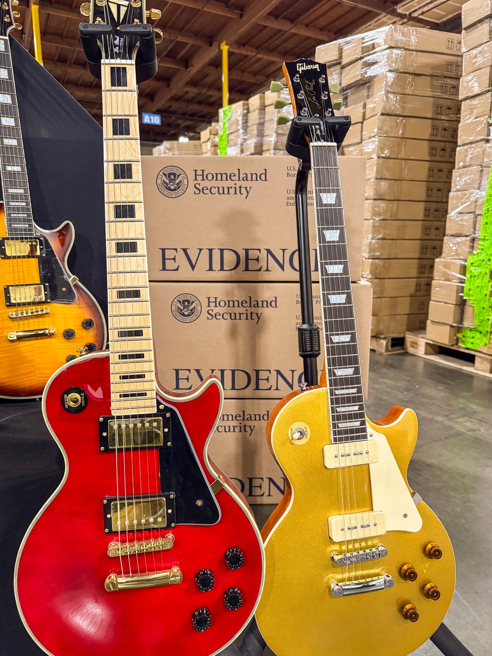 CBP and Partners Seize More than $18 million in Fake Gibson Guitars