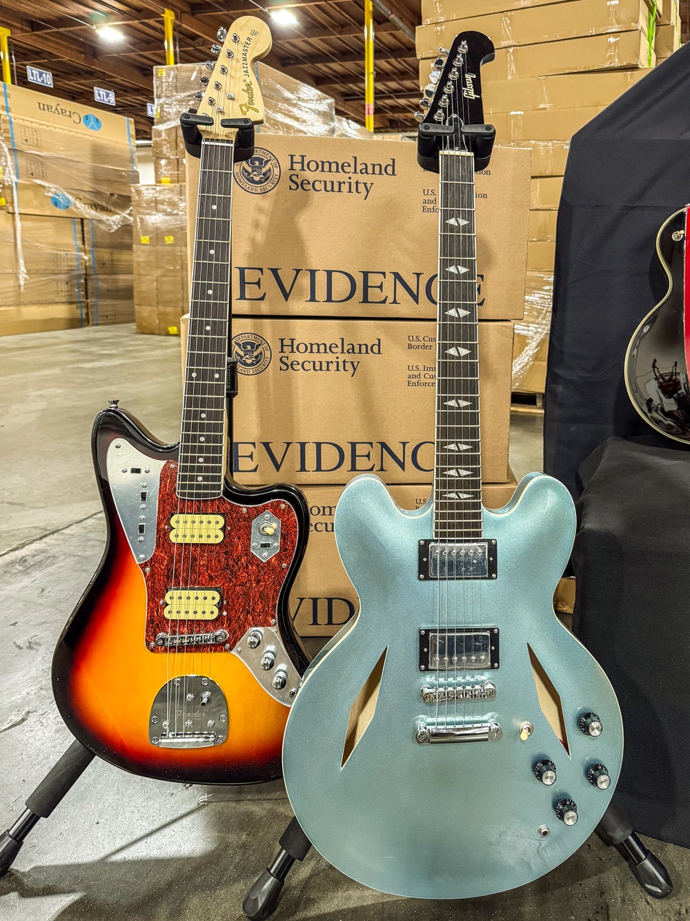 CBP and Partners Seize More than $18 million in Fake Gibson Guitars