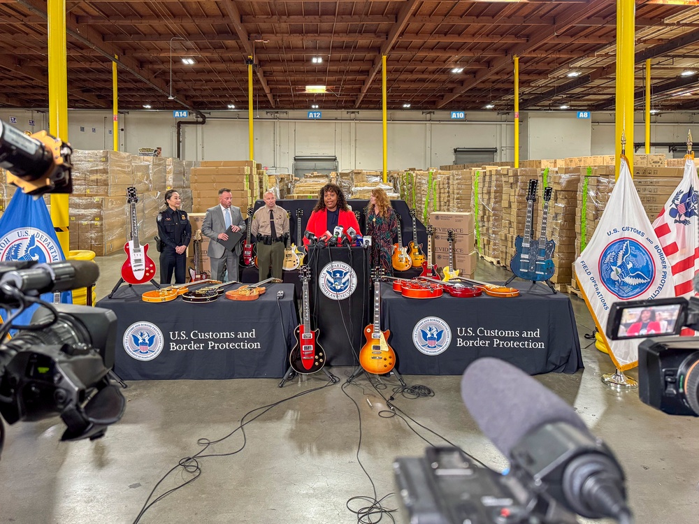 CBP and Partners Seize More than $18 million in Fake Gibson Guitars