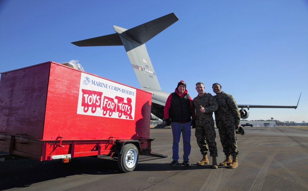 MAG-49 Delivers Toys for Tots in Support of Hurricane Helene Relief