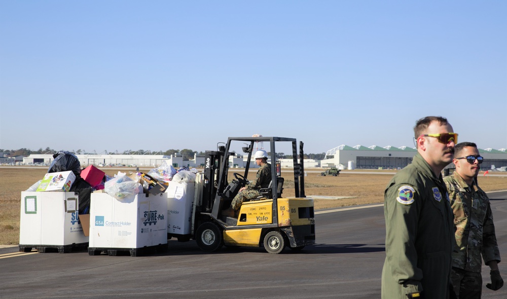 MAG-49 Delivers Toys for Tots in Support of Hurricane Helene Relief