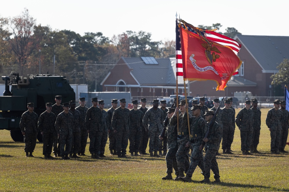 2nd Battalion, 10th Marine Regiment, 2d Marine Division Relief and Appointment